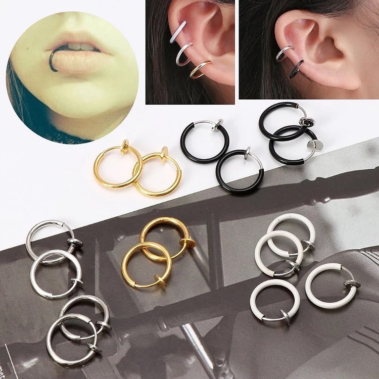 پیرسینگ فیک مناسب لب بینی و گوش
